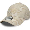 bojd-beige-justerbar-keps-med-beige-logotyp-9twenty-img-floral-fran-new-york-yankees-mlb-av-new-era