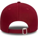 dunkelrote-verstellbare-curved-cap-9twenty-league-essential-der-new-york-yankees-mlb-von-new-era