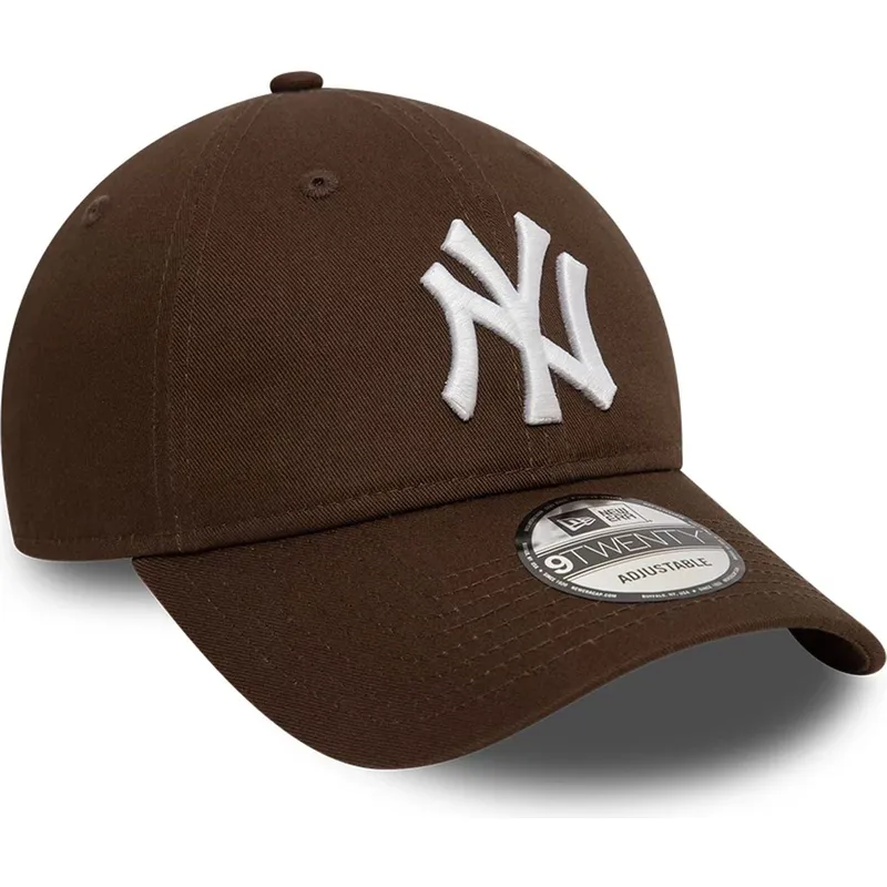 casquette-courbee-marron-ajustable-9twenty-league-essential-new-york-yankees-mlb-new-era