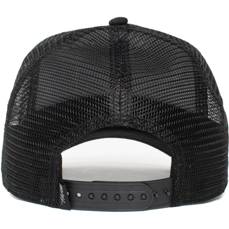 gorra-trucker-negra-chacal-jackal-the-farm-premium-de-goorin-bros