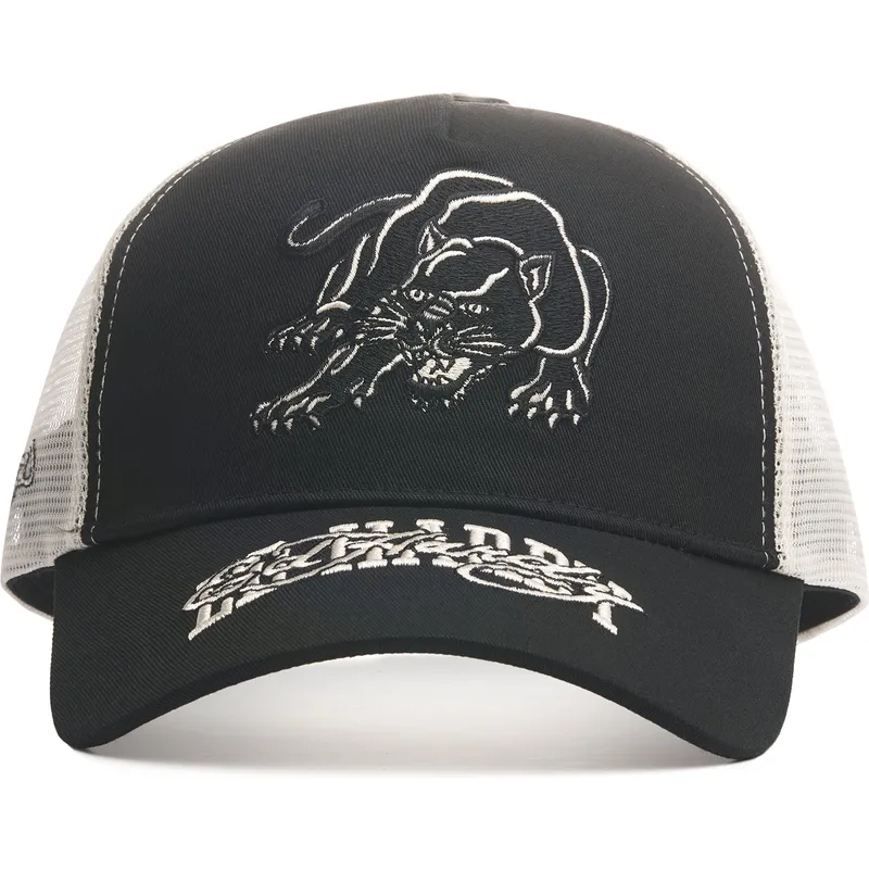 cappellino-trucker-nero-contrast-stitch-panther-graphic-di-ed-hardy