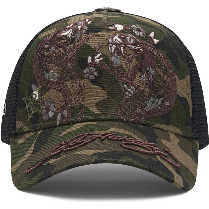 casquette-trucker-camouflage-2-snakes-ed-hardy