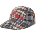 casquette-courbee-multicolore-ajustable-patchwork-madras-polo-ralph-lauren
