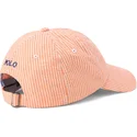 polo-ralph-lauren-curved-brim-stretch-seersucker-orange-adjustable-cap