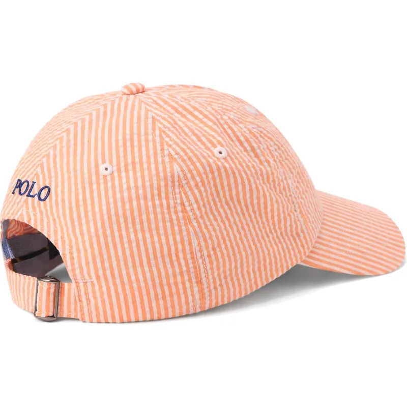 bojd-orange-justerbar-keps-stretch-seersucker-fran-polo-ralph-lauren