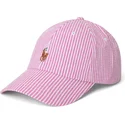 cappellino-curvo-rosa-regolabile-stretch-seersucker-di-polo-ralph-lauren