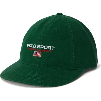 Cappellino curvo verde regolabile Authentic Baseball di Polo Ralph Lauren