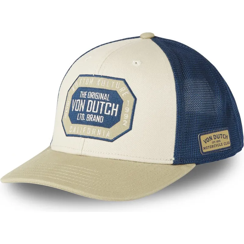 casquette-trucker-beige-et-bleue-sem10-von-dutch