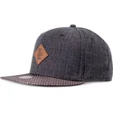 djinns-flat-brim-glencheck-grey-adjustable-cap
