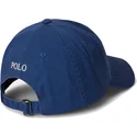 cappellino-curvo-blu-navy-regolabile-con-logo-beige-cotton-chino-classic-sport-di-polo-ralph-lauren