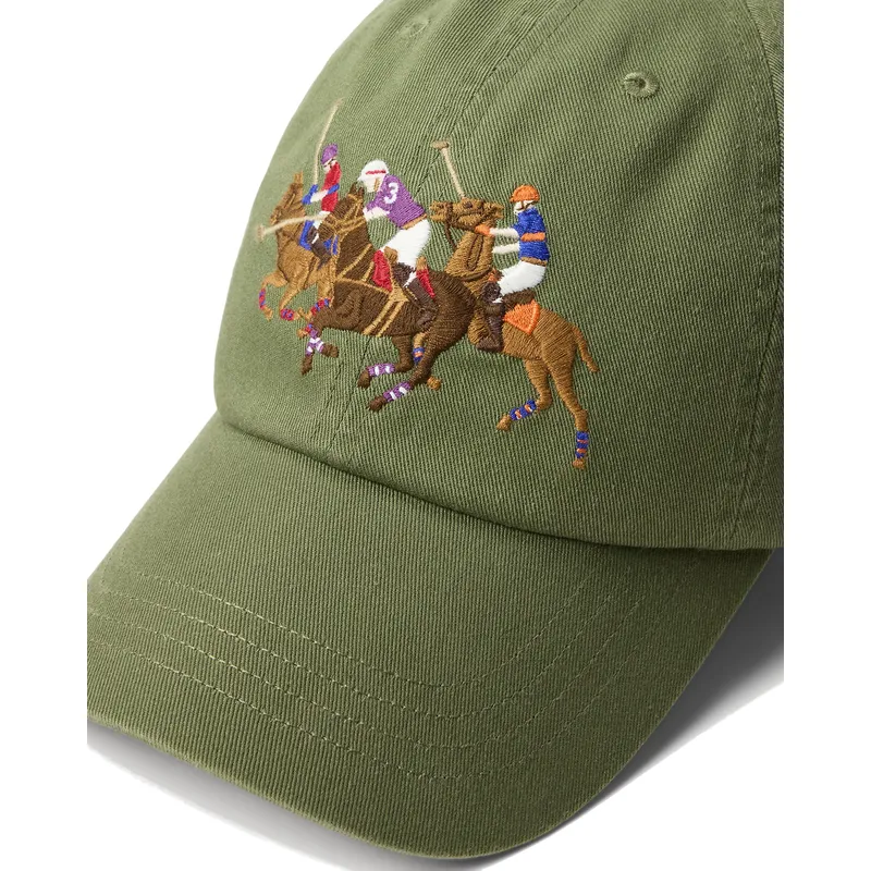 zielona-regulowana-czapka-z-daszkiem-twill-triple-pony-od-polo-ralph-lauren
