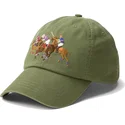gorra-curva-verde-ajustable-twill-triple-pony-de-polo-ralph-lauren