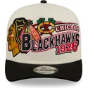 bezowo-czarna-zakrzywiona-czapka-snapback-9fifty-a-frame-classic-chicago-blackhawks-nhl-new-era