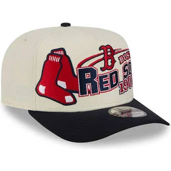 Καπέλο με καμπύλη μπεζ και μαύρο snapback 9FIFTY A Frame Classic των Boston Red Sox MLB από New Era