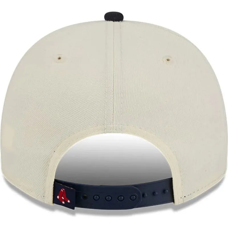 gorra-curva-beige-y-negra-snapback-9fifty-a-frame-classic-de-boston-red-sox-mlb-de-new-era