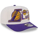 gorra-curva-beige-y-violeta-snapback-9fifty-a-frame-classic-de-los-angeles-lakers-nba-de-new-era