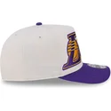 casquette-courbee-beige-et-violette-snapback-9fifty-a-frame-classic-los-angeles-lakers-nba-new-era