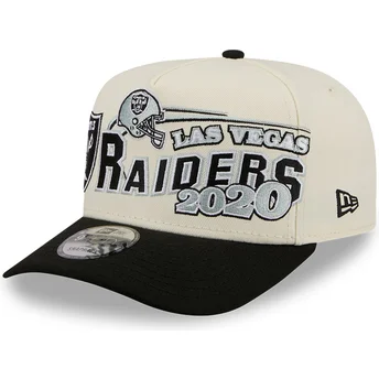 Czapka z daszkiem beżowo-czarna snapback 9FIFTY A Frame Classic Las Vegas Raiders NFL New Era