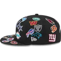 cappello-piatto-nero-aderente-59fifty-all-over-di-nfl-di-new-era