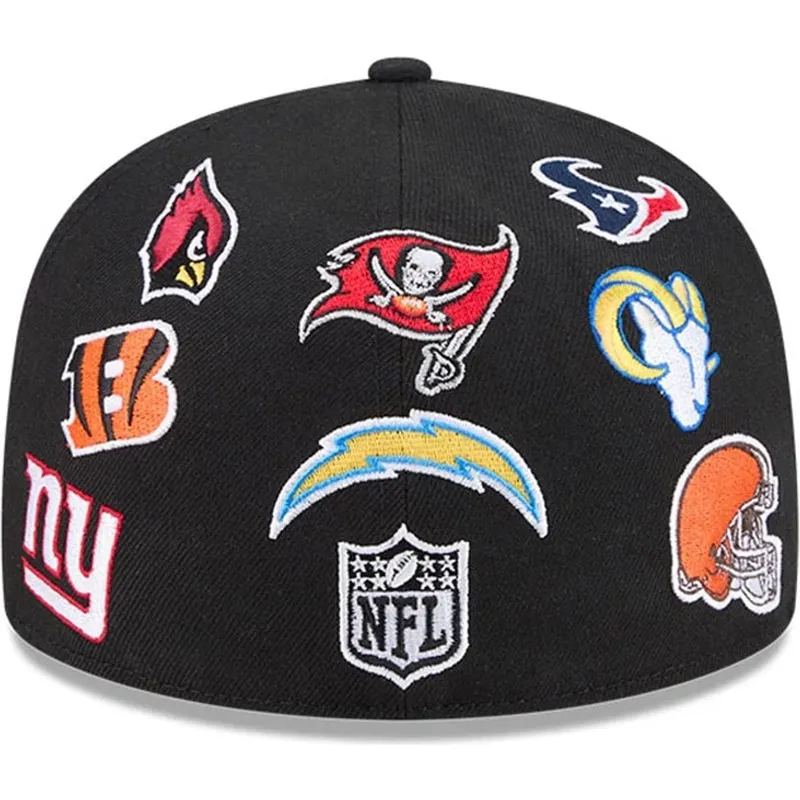 czarna-dopasowana-czapka-z-daszkiem-59fifty-all-over-nfl-new-era