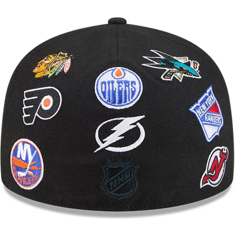 gorra-plana-negra-ajustada-59fifty-all-over-de-nhl-de-new-era