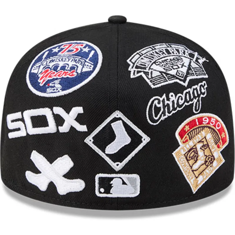 casquette-plate-noire-ajustee-59fifty-all-over-logos-chicago-white-sox-mlb-new-era