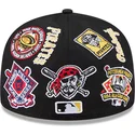 cappello-piatto-nero-aderente-59fifty-all-over-dei-pittsburgh-pirates-mlb-di-new-era