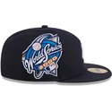 marineblaue-anliegende-59fifty-hidden-hit-flat-cap-der-new-york-yankees-mlb-von-new-era