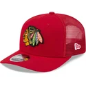 cappellino-trucker-rosso-9seventy-stretch-snap-eg-dei-chicago-blackhawks-nhl-di-new-era