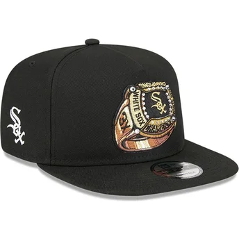 Czarna płaska czapka snapback 9FIFTY A Frame Ring Chicago White Sox MLB New Era