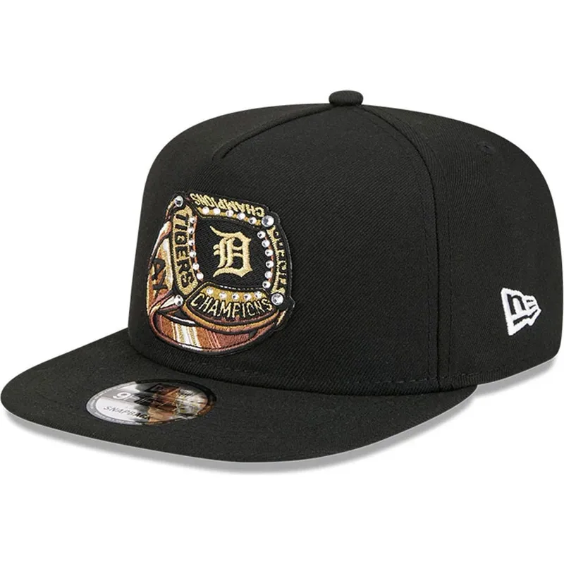 cappello-piatto-nero-snapback-9fifty-a-frame-ring-dei-detroit-tigers-mlb-di-new-era