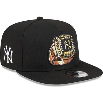 New Era Flat Brim 9FIFTY A Frame Ring New York Yankees MLB Black Snapback Cap
