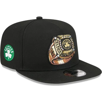 Μαύρο επίπεδο καπέλο snapback 9FIFTY A Frame Ring των Boston Celtics NBA της New Era