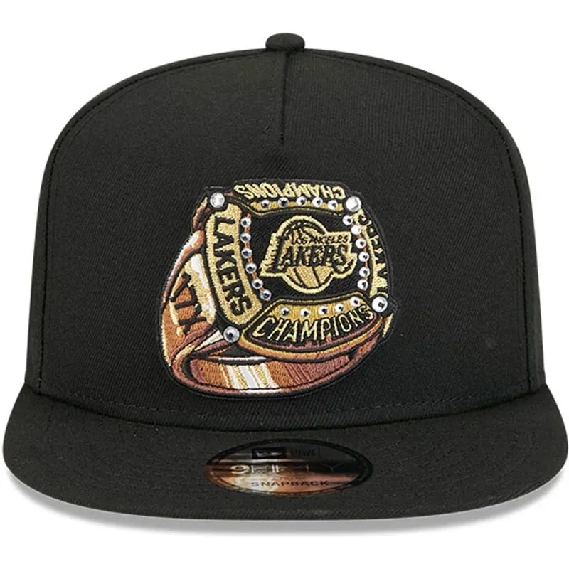 czarna-plaska-czapka-snapback-9fifty-a-frame-ring-los-angeles-lakers-nba-new-era