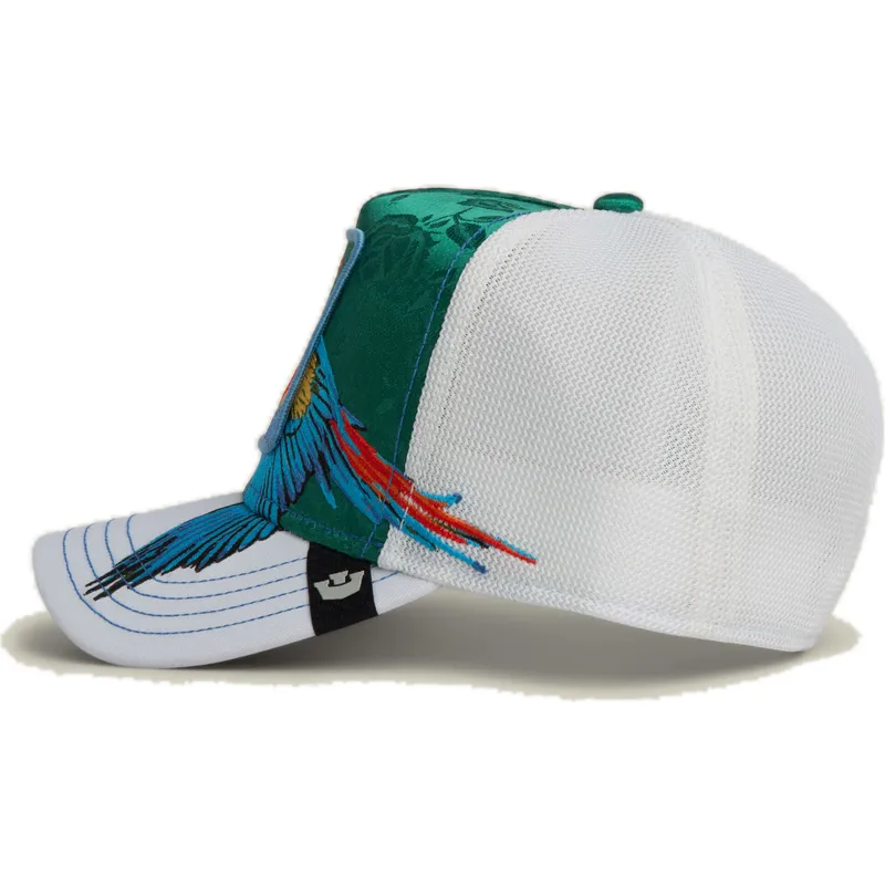 trucker-kappe-gruner-papagei-guapo-honduras-macaw-the-farm-von-goorin-bros