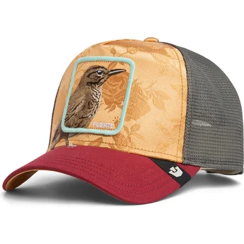Mehrfarbige Trucker-Kappe Vogel Fuerte Costa Rica Thrush The Farm von Goorin Bros.