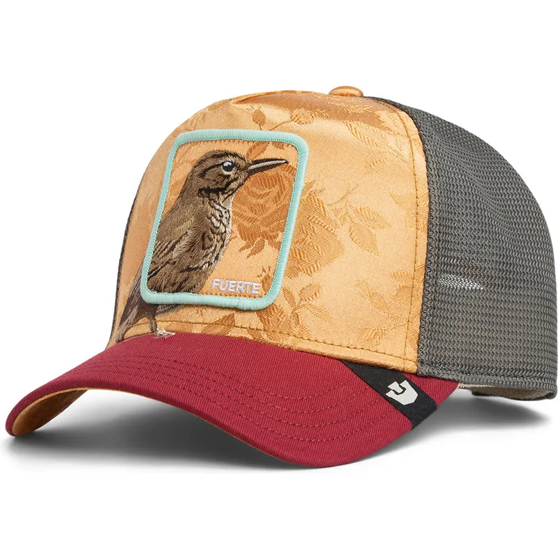 cappellino-trucker-multicolore-uccello-fuerte-costa-rica-thrush-the-farm-di-goorin-bros