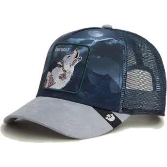 Gorra trucker multicolor lobo Lone Wolf In The Element The Farm de Goorin Bros.