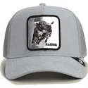 casquette-trucker-grise-bull-raging-silver-bull-metallic-the-farm-goorin-bros