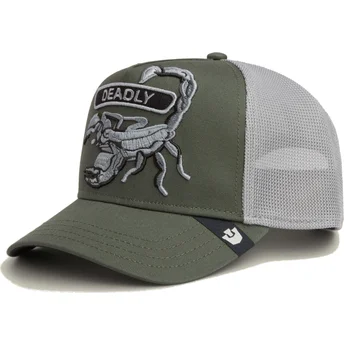 Cappellino trucker verde scorpione Classic Rocker Deadly The Farm di Goorin Bros.