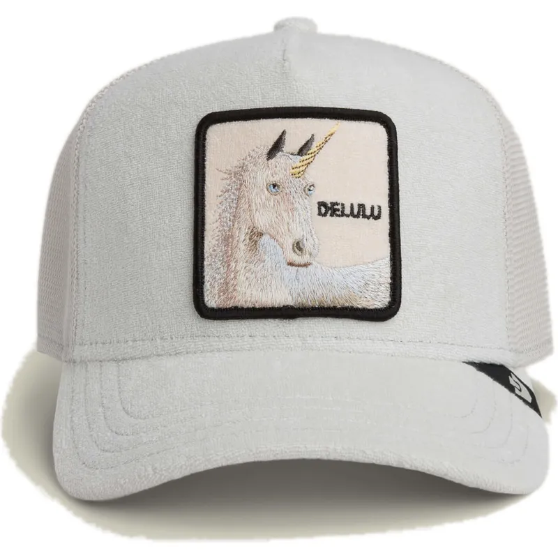 casquette-trucker-grise-licorne-delulu-terry-cloth-the-farm-goorin-bros
