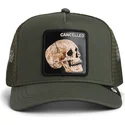 cappellino-trucker-verde-teschio-the-cancelled-skull-the-farm-di-goorin-bros