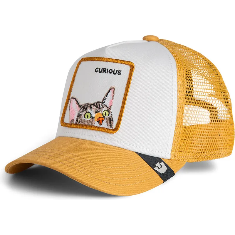 gorra-trucker-marron-para-nino-gato-curious-cat-mini-the-farm-de-goorin-bros