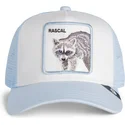 gorra-trucker-azul-claro-para-nino-mapache-rascal-raccoon-mini-the-farm-de-goorin-bros