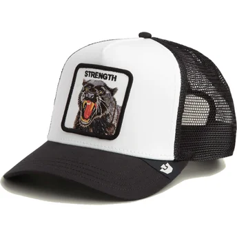 Czapka trucker biało-czarna pantera Strength Panther The Farm od Goorin Bros.