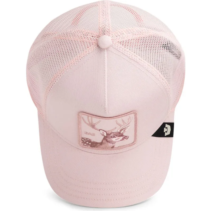 casquette-trucker-rose-cerf-bae-monochrome-the-farm-goorin-bros