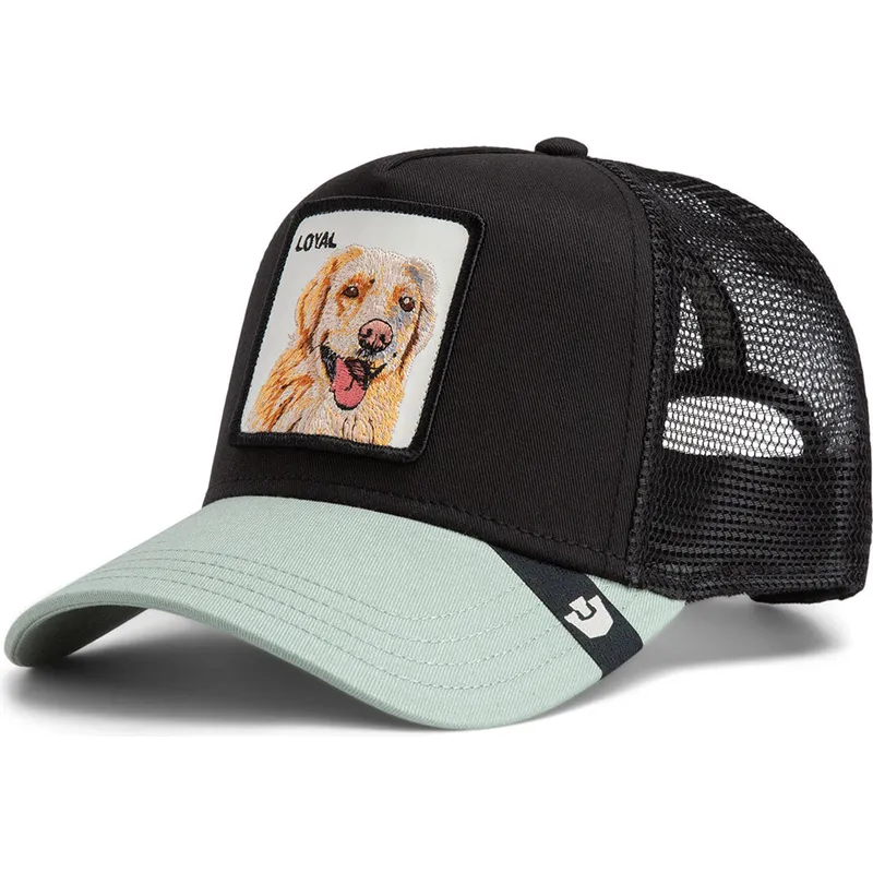 cappellino-trucker-nero-e-verde-cane-labrador-retriever-the-loyal-dog-the-farm-di-goorin-bros