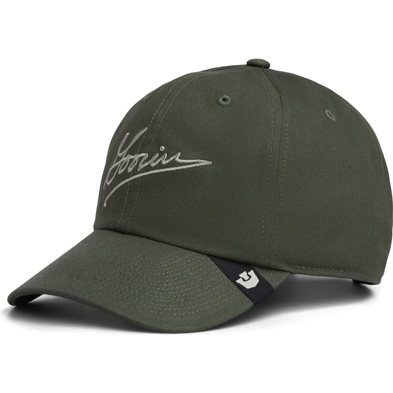 gorra-curva-verde-ajustable-script-papa-de-goorin-bros