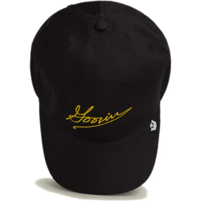 schwarze-verstellbare-curved-cap-script-papa-von-goorin-bros