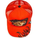 cappellino-trucker-arancione-ghepardo-blazing-flames-the-farm-di-goorin-bros